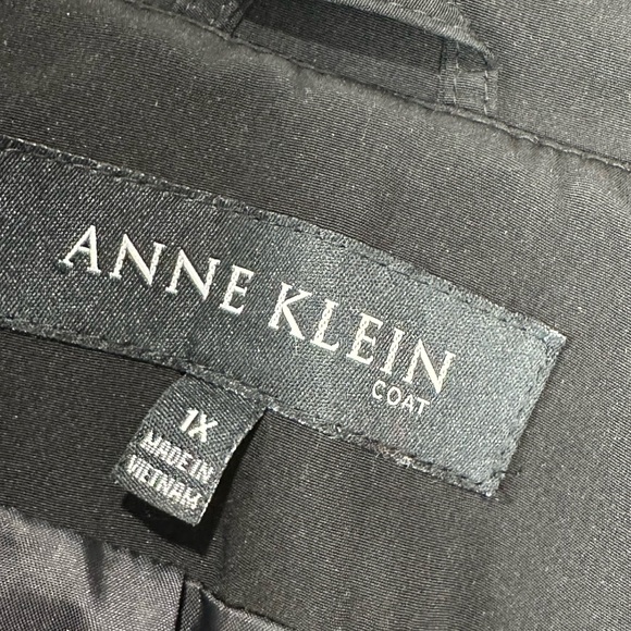 Anne Klein Black Trench Coat - Picture 6 of 10